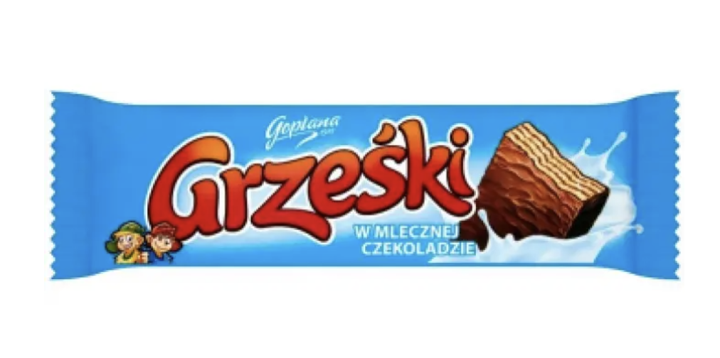 Вафлі з молочним шоколадом 36г ТМ Grzeski